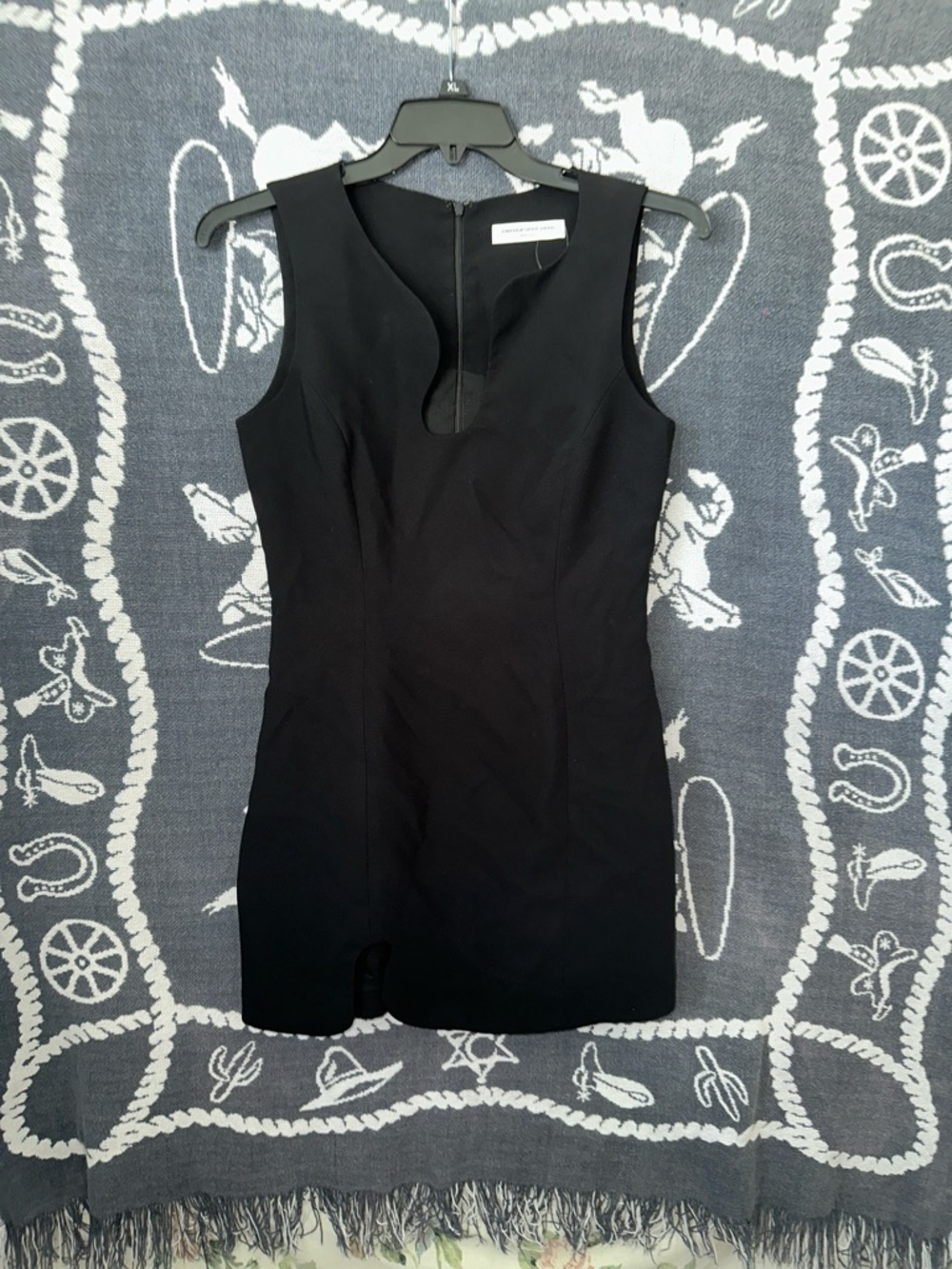 Amanda Uprichard Black Sleeveless Mini Dress